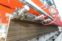 Set mesin pemotong 6m presisi tinggi besi tinggi