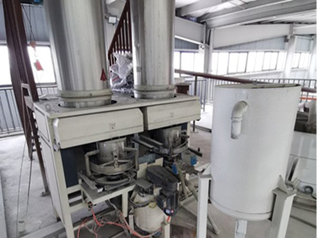 Sistem pengukuran dan pencampuran bubuk aluminium bubuk